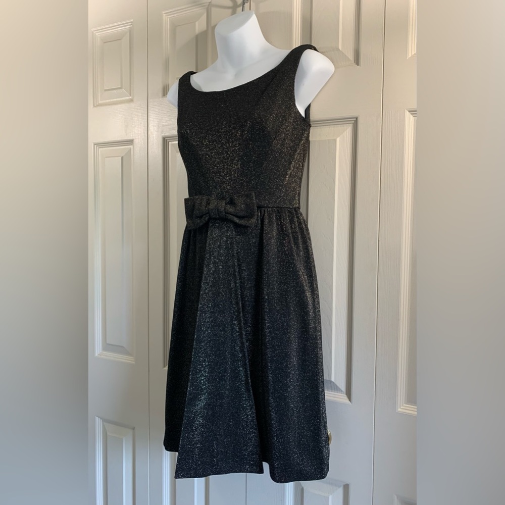 🥂✨ Sparkly Vintage Dress w Bow ✨ - Picture 3 of 12